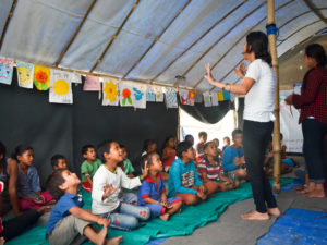 Counselors, Volunteers Help Traumatized Kids After Nepal’s April Earthquake