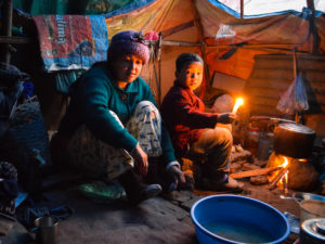 Living in Tents Nearly a Year After Quake, Nepalese Struggle to Endure Winter